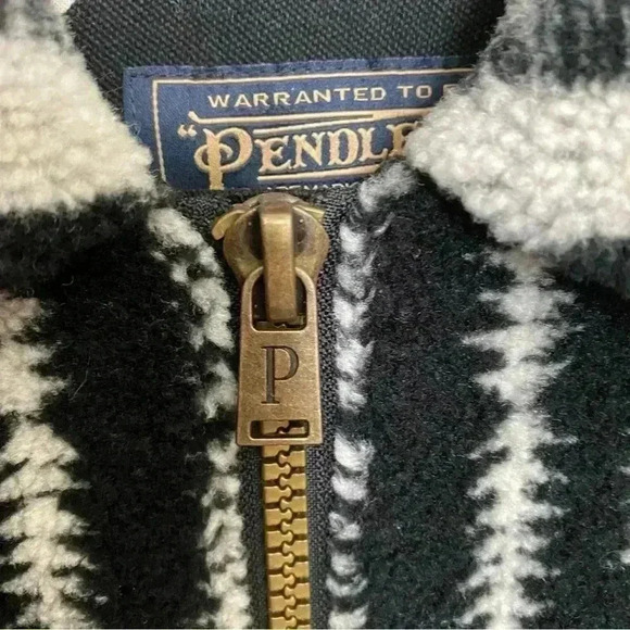 Pendleton NWT Harding Blanket Fleece Aztec Southwestern Sherpa Jacket Si… - Picture 8 of 8